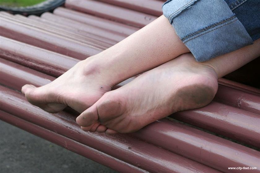 Cover 2 Pretty girls with bare feet. Part 3. 51 Photos